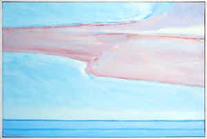 Paul Overhaus - Olieverf op doek, Rose wolk - Ingelijst verkocht voor € 1!