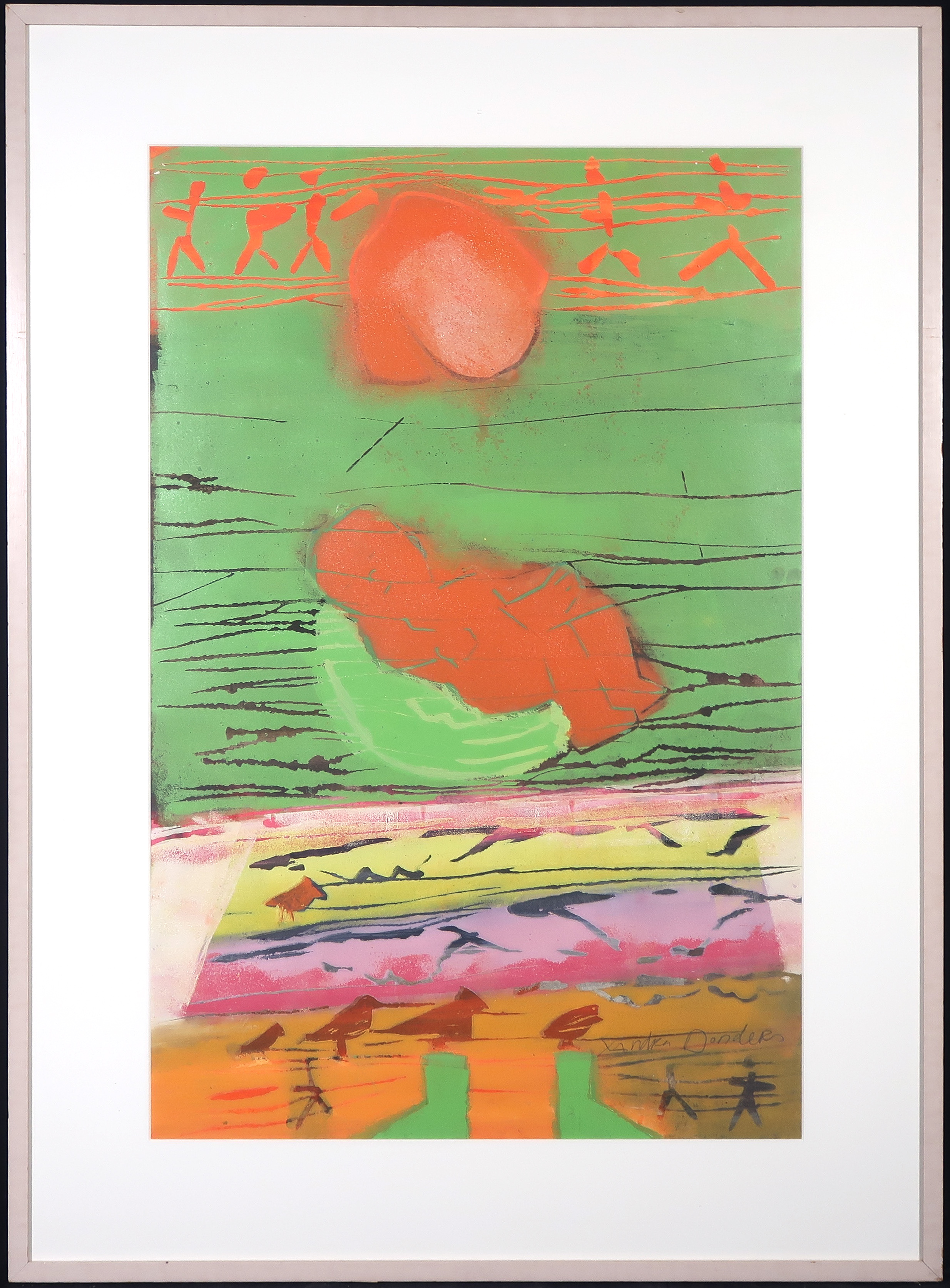 Xandra Donders - Gemengde druktechnieken, Chinees water IV - Ingelijst (Groot) kopen? Bied vanaf 20!