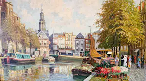 Pieter Wagemans - Bloemenmarkt Amsterdam kopen? Bied vanaf 225!