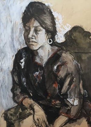 Niet of onleesbaar gesigneerd - C3103-2 - Portret van een dame kopen? Bied vanaf 10!