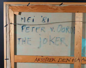 Peter van Oorde - Olieverf op doek, The Joker - Ingelijst (Groot) kopen? Bied vanaf 100!