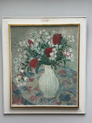 Frans van Steenhoven - 1914-2005 Bloemstilleven Bergense school kopen? Bied vanaf 150!