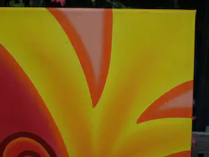 Donna Corbani - Acrylverf op doek , On Fire – 2004 – Groot , 120 x 50 cm kopen? Bied vanaf 1!