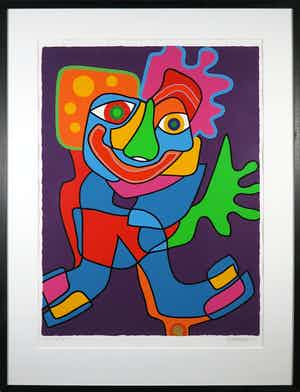 Marianne Naerebout - Zeefdruk, Free Spirit - Ingelijst (Groot) verkocht voor € 60!