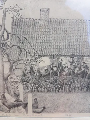 Jan Strube - Boerenkoopdag in Brabant 1941 kopen? Bied vanaf 50!