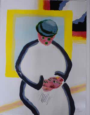 Roger Raveel - litho - La Berceuse verkocht voor € 850!