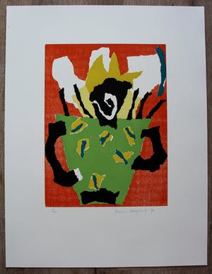 Francis Hoogland - Houtsnede - 1994 kopen? Bied vanaf 40!