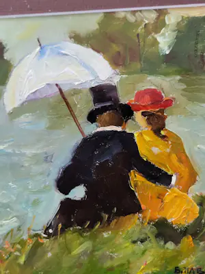 Boris Pavlov - Verliefd stel aan het water. kopen? Bied vanaf 125!