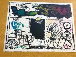 Pierre Alechinsky - Decouverte de l'acide verkocht voor € 450!