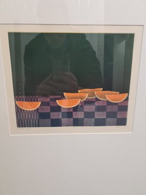 Joop Vegter - Partjes sinaasappel op een handdoek kopen? Bied vanaf 150!