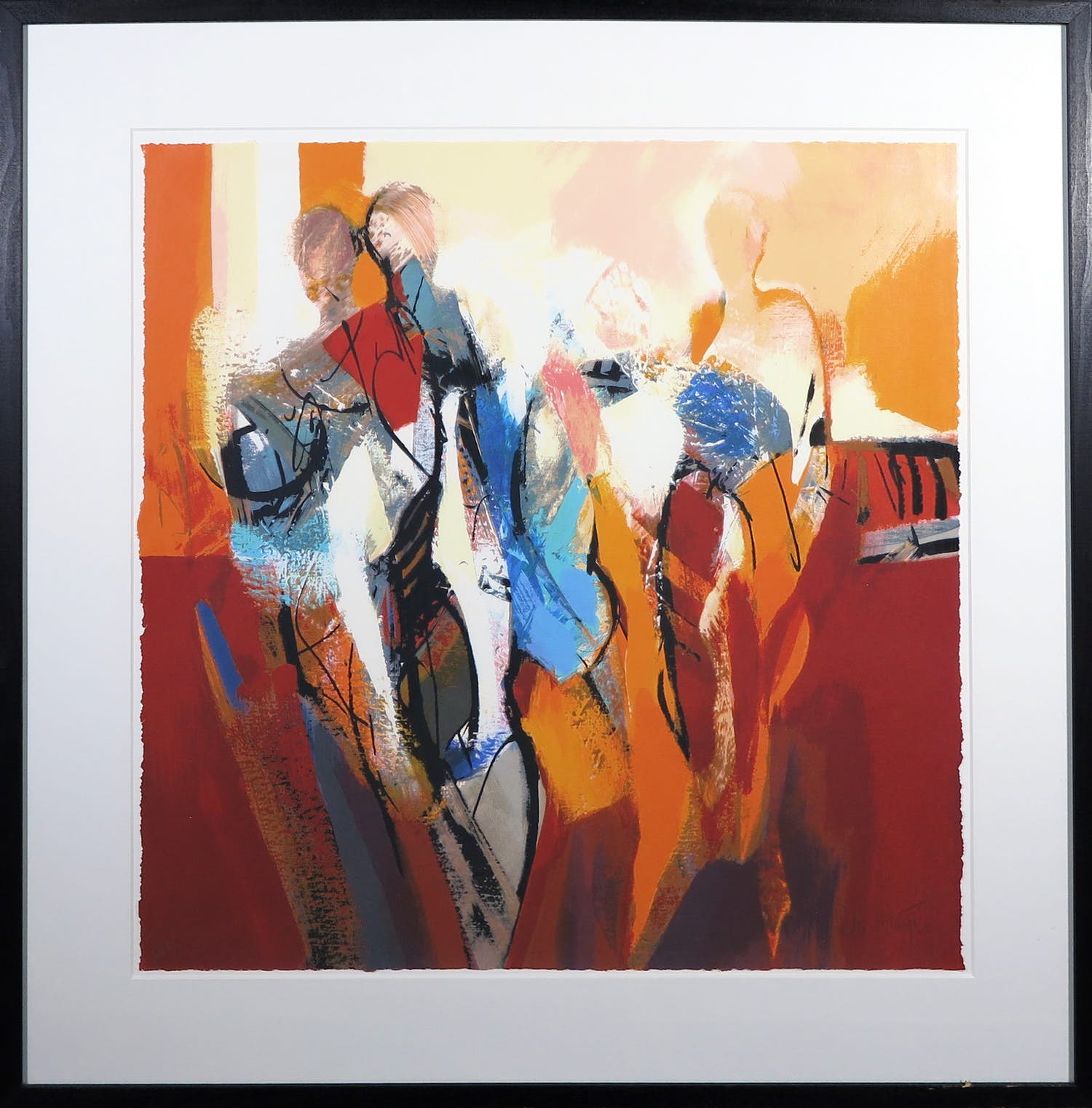 Peter Meijer - Zeefdruk, Zonder titel 4 - Ingelijst verkocht voor € 70!