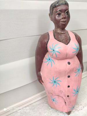 Dogon - Beeld van Afrikaanse Vrouw, vermoedelijk Ivoorkust: Agoulaba, Baoulé (?) kopen? Bied vanaf 1!