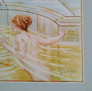 Niet of onleesbaar gesigneerd - J.C. van der Does- Badende dames kopen? Bied vanaf 1!