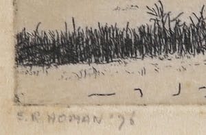 Reinder Homan - Ets, Landschap kopen? Bied vanaf 50!