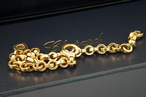 2058 - Chopard - Excl. "Happy Diamonds" 18 krt gouden Armband + diamanten hanger kopen? Bied vanaf 1960!