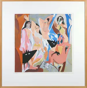 Peter Bastiaanssen - Zeefdruk, Yapping Picasso kopen? Bied vanaf 1!