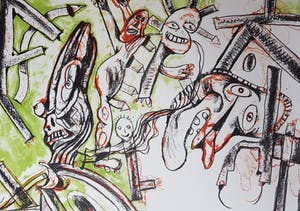 Lucebert - kleurenlitho 12/40 - gesigneerd - 1982 kopen? Bied vanaf 1!