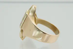 72 - Exclusieve Björn Weckström for Lapponia 18Krt rosé goud & diamanten ring kopen? Bied vanaf 430!