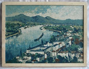 Clement van Vlaardingen - Ingelijst, olieverf op doek , “Bonn” – ca. 1960 kopen? Bied vanaf 75!