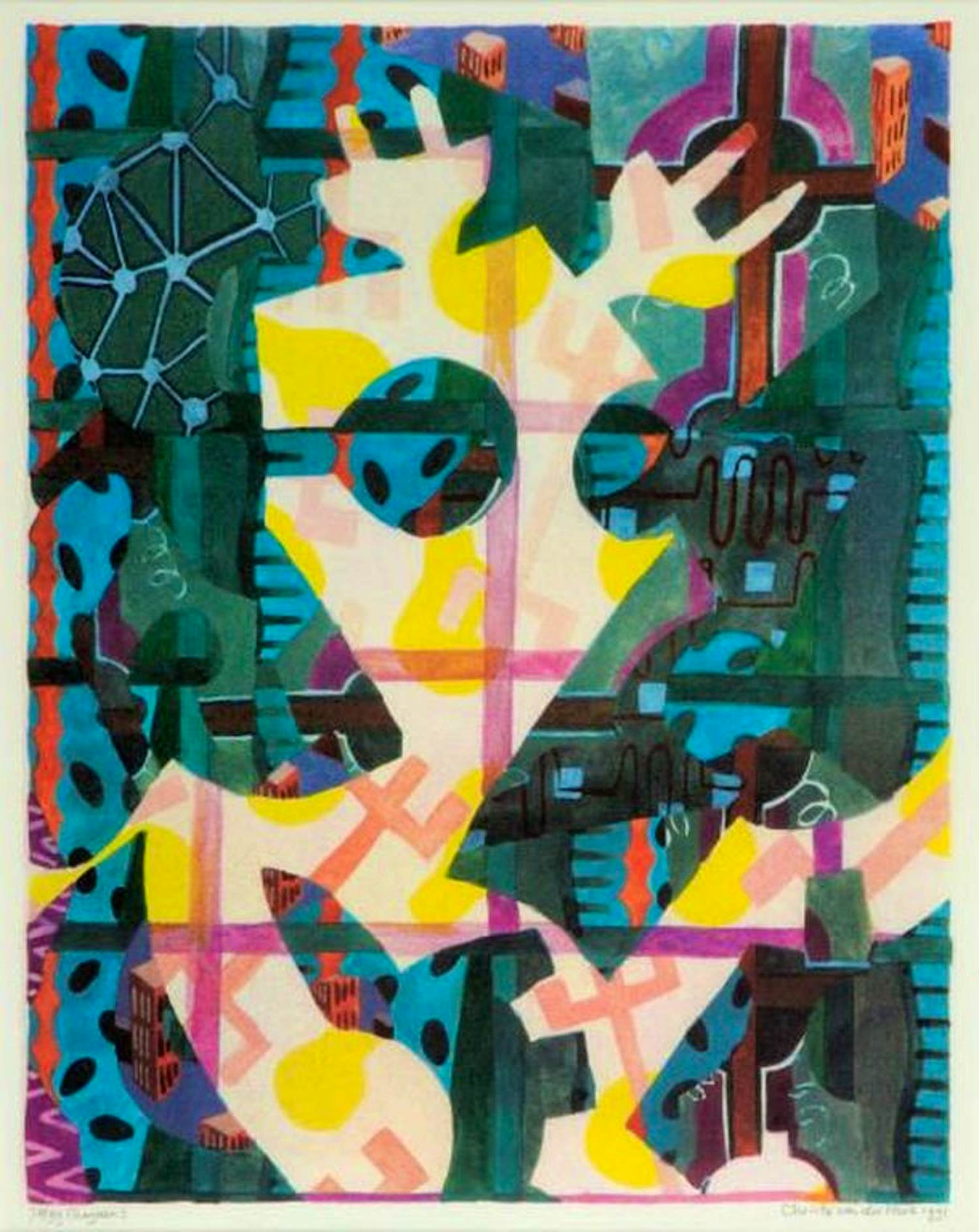 Christie van der Haak - Energieën 3, fraaie gedetailleerde zeefdruk. kopen? Bied vanaf 40!