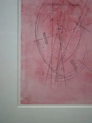 Wassily Kandinsky - Tekening in roze - 1952 - Lithografie kopen? Bied vanaf 400!