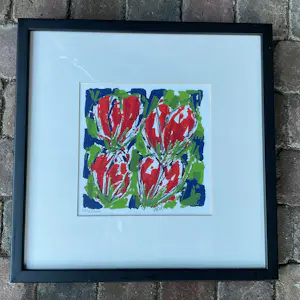 Ad van Hassel - Vier tulpen. kopen? Bied vanaf 25!