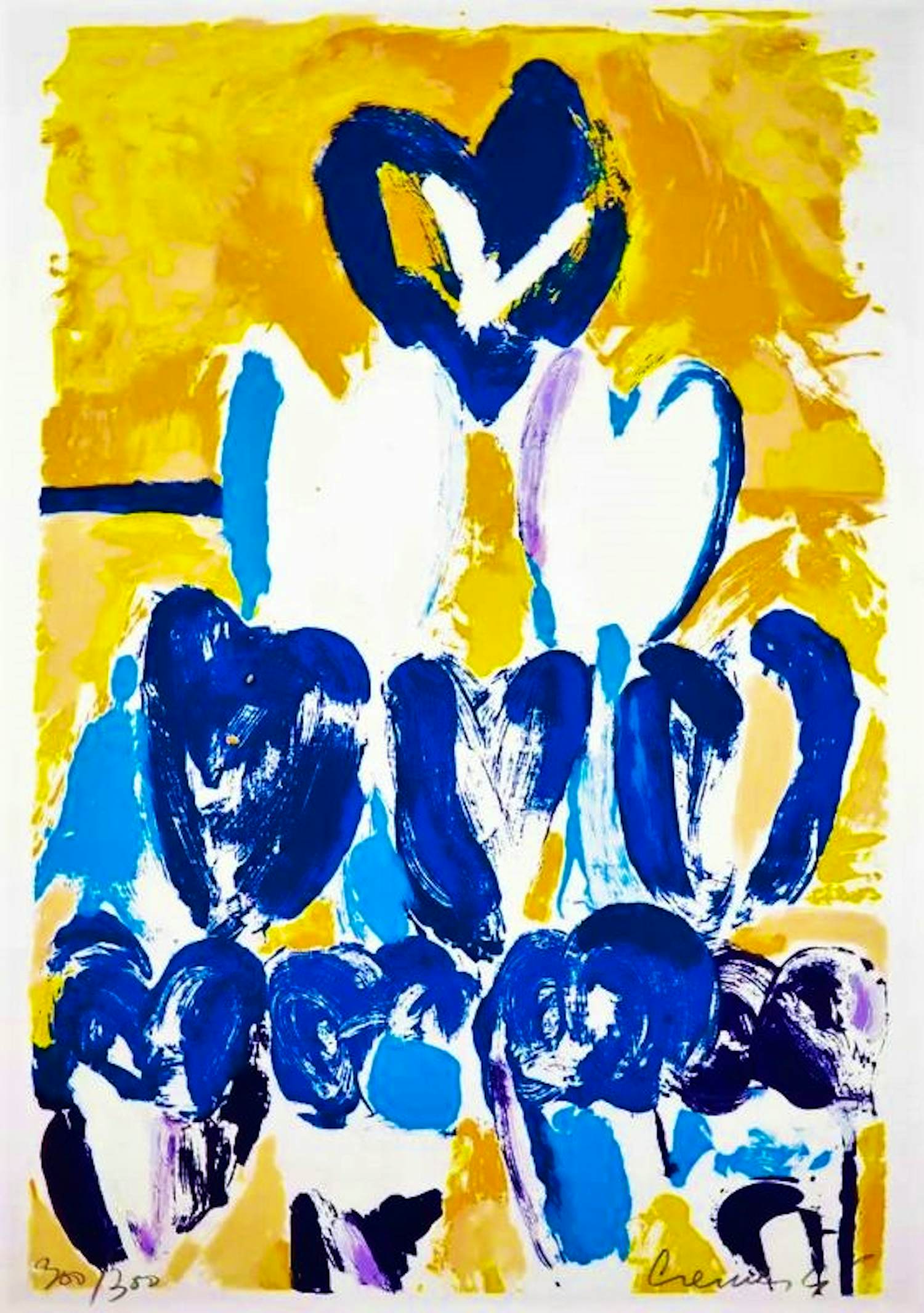 Jan Cremer - Kleurenzeefdruk WINTER TULIPS uit 1998 kopen? Bied vanaf 225!