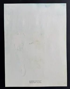 Eugène Eechaut - Wunderschönes abstraktes Aquarell von 1984 / Galerie Pfeiffer Brüssel kopen? Bied vanaf 50!
