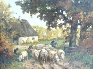 Martinus Josephus Nefkens - Herder met schapen kopen? Bied vanaf 180!