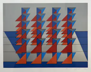 Otto Herbert Hajek - Signierte und nummerierte Orig. Serigraphie von 1976 - Konkrete Kunst kopen? Bied vanaf 80!