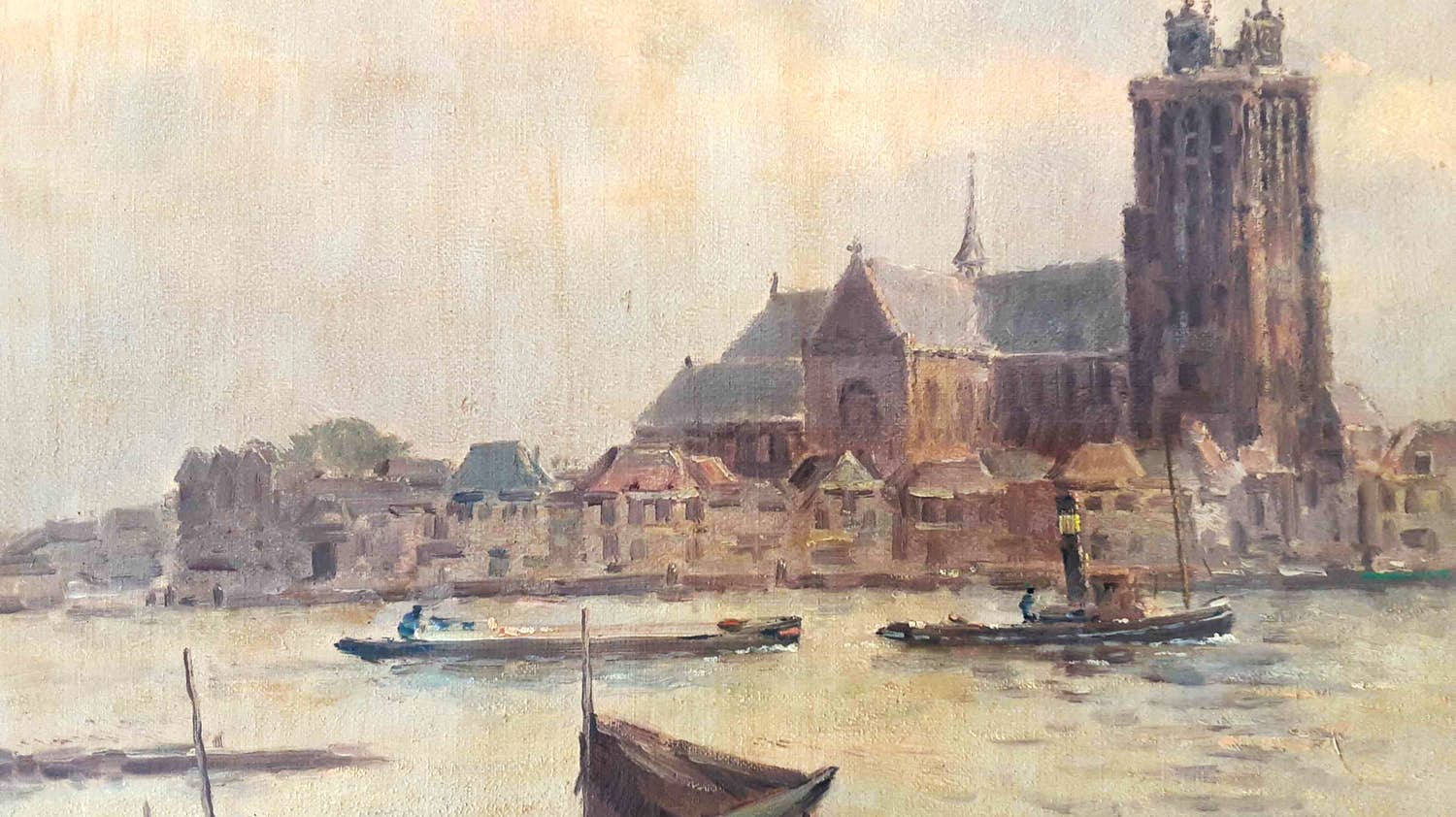 Arnout van Gilst - Gezicht op Dordrecht verkocht voor € 50!