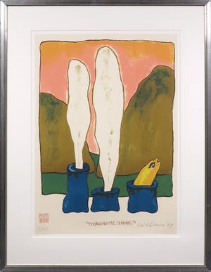 Mark Brusse - Litho, Tokoname-Smoke - Ingelijst kopen? Bied vanaf 1!