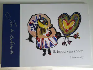 AcheterJan te Wierik - Kunstenaars boek jan te wierik ik houd van snoep incl 4 drukgesigneerde litho,s? Enchérissez de 75!