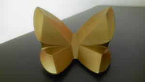 Brons (Onbekend) - Kubistische vogel en vlinder kopen? Bied vanaf 19!