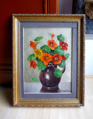 Huibert Schallenberg - Bloemen - Boeket Oost Indische Kers in een kruikje kopen? Bied vanaf 135!