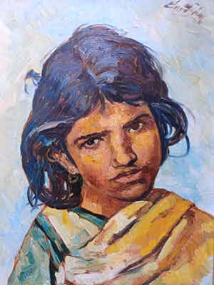 Edmond von Sijben de Maroije - Portret van een meisje. verkocht voor € 45!