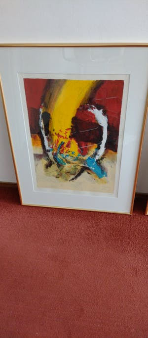 Hans Vanhorck - Prachtige abstracte litho kopen? Bied vanaf 70!