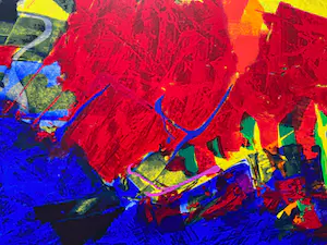 Frank Lejeune - handgesigneerde zeefdruk | 'zonder titel' | 1993 kopen? Bied vanaf 1!