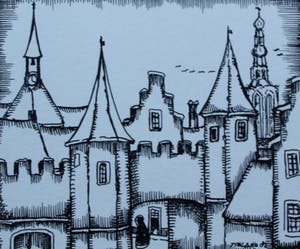 Toon Tieland - Litho - zalig kerstfeest gezond 1983 kopen? Bied vanaf 50!