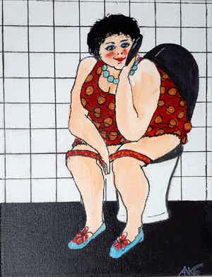 Anke Peddemors - kunst voor in het kleinste kamertje verkocht voor € 15!