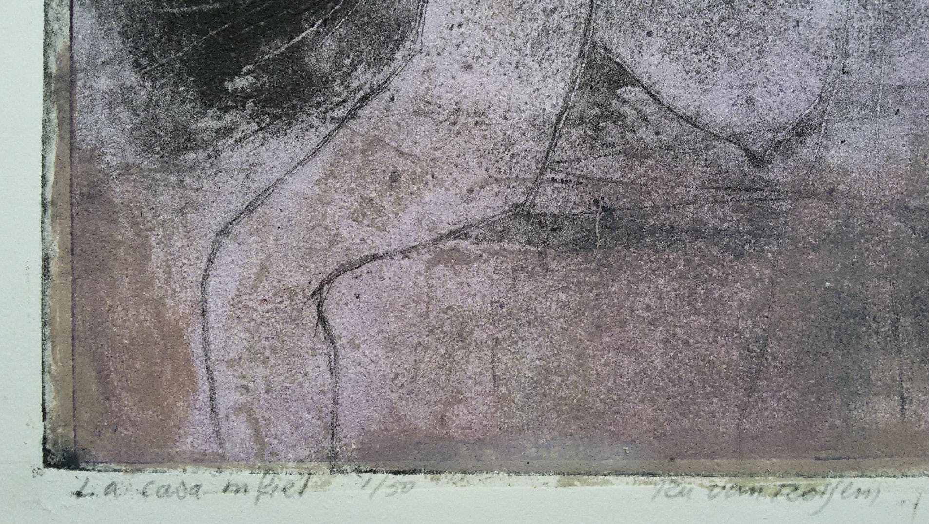 Ru van Rossem - La casa infiel, aquatint ets met reliëfdruk (eerste druk, groot) kopen? Bied vanaf 150!