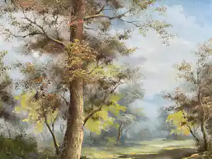 Clara Davis Inness - Droomlandschap. verkauft für € 121!