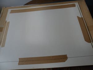 Henri de Haas - Gemende techniek op papier, titel, "De Voyeur". kopen? Bied vanaf 35!