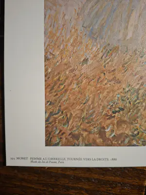 Claude Monet - Femme a l'ombrelle, tournee vers la droite kopen? Bied vanaf 40!