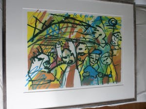 Herman Brood - Zeefdruk . "Arena (Ajax)" gesigneerd - 500 ex - ingelijst kopen? Bied vanaf 235!