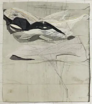 Ger Jansen - Wandkleed, Abstracte compositie (Zeer groot) kopen? Bied vanaf 100!