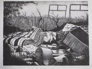 Albert Zwartjes - Ziet, de Mens - Litho kopen? Bied vanaf 1!