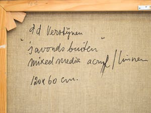 Ad Verstijnen - s'Avonds buiten - Groot kopen? Bied vanaf 350!