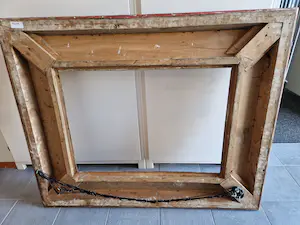 Niet of onleesbaar gesigneerd - Kapitale 19e eeuwse (of ouder) goudvergulde lijst - 110 x 90cm kopen? Bied vanaf 1!