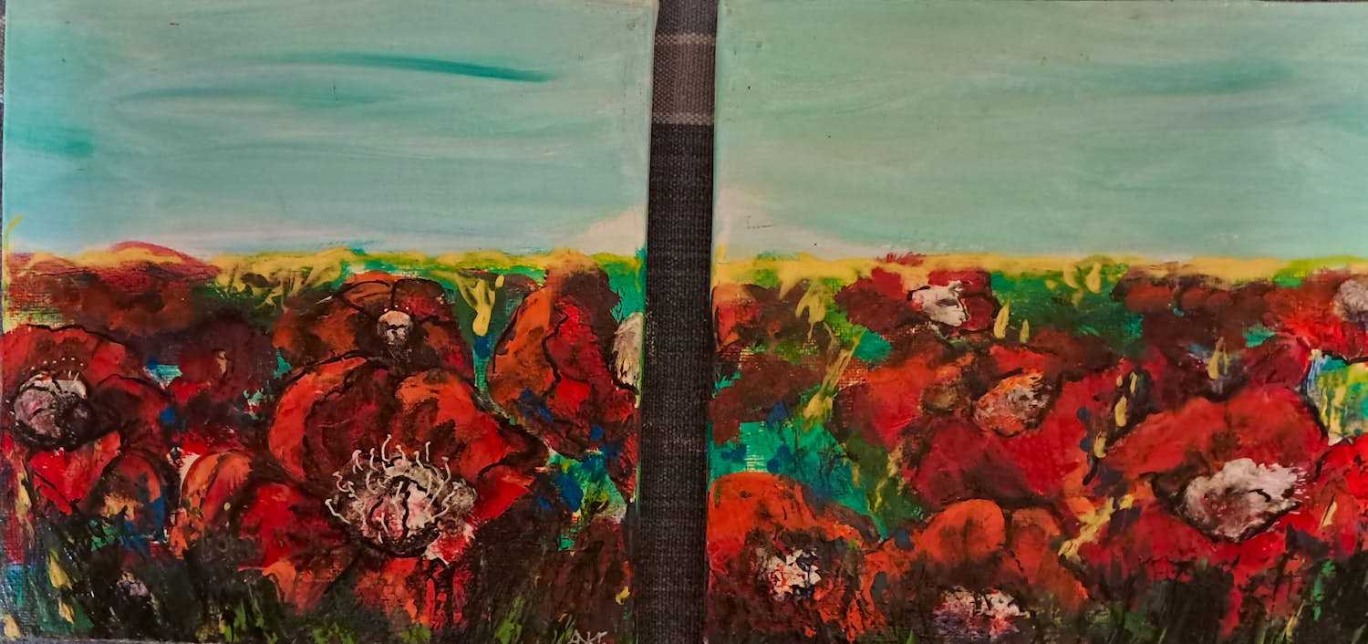 Anke Peddemors - Papavers tweeluik. kopen? Bied vanaf 55!